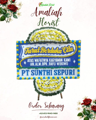 Papan Bunga Duka di Wasile Selatan